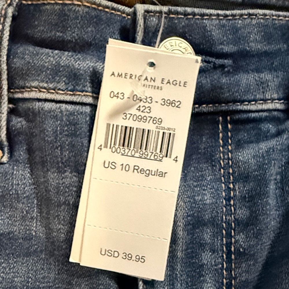 American Eagle Outfitters Women's Dark Blue Skinny Jeans - Picture 5 of 7